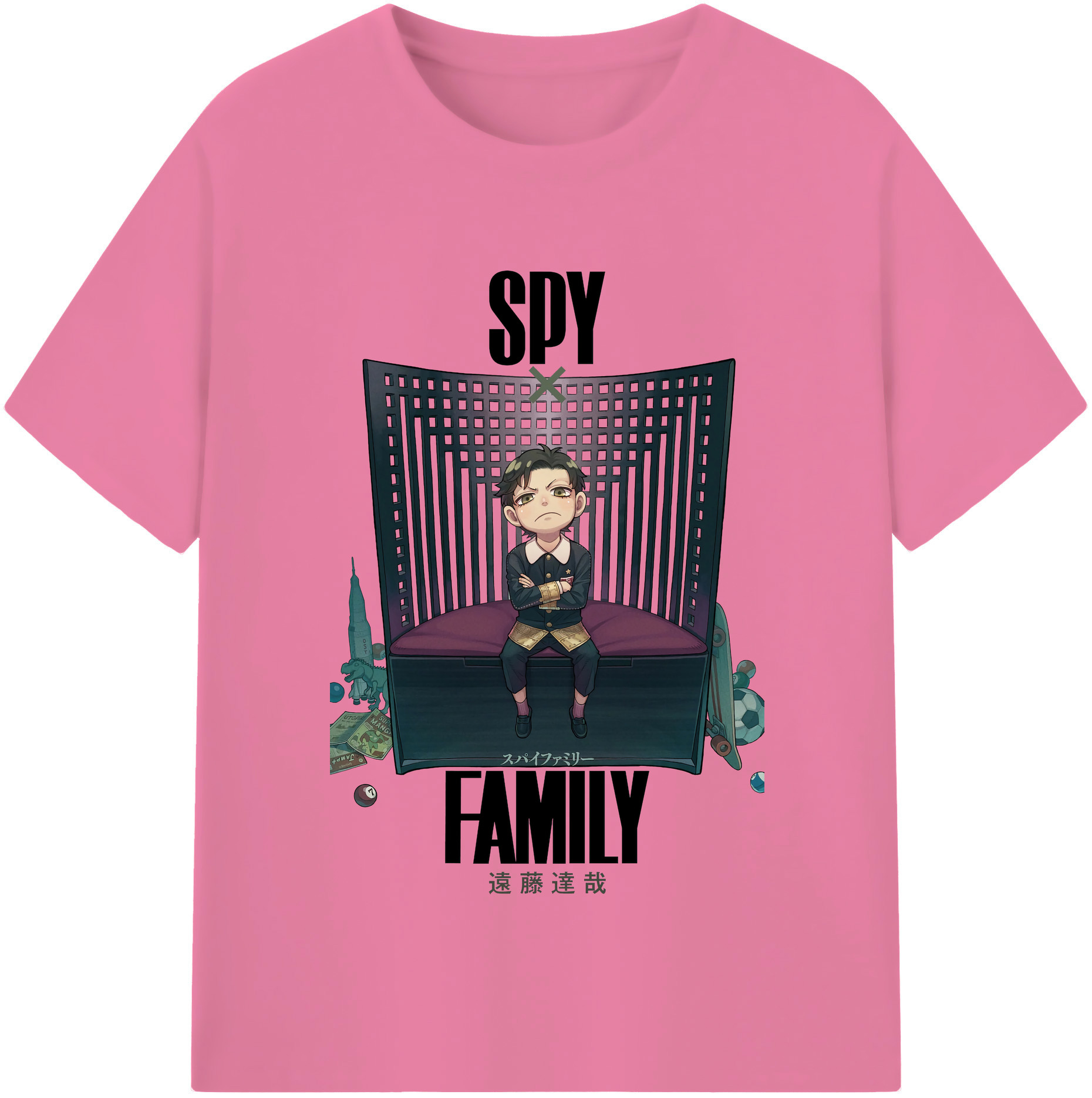 （画像用） SPY×FAMILY间谍家家酒 綿100％半袖Tシャツ（フロントプリント）